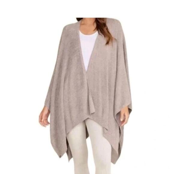 Barefoot Dreams Bamboo Lite Cozy Chic Weekend Wrap Taupe OS Style 455 - Picture 1 of 6